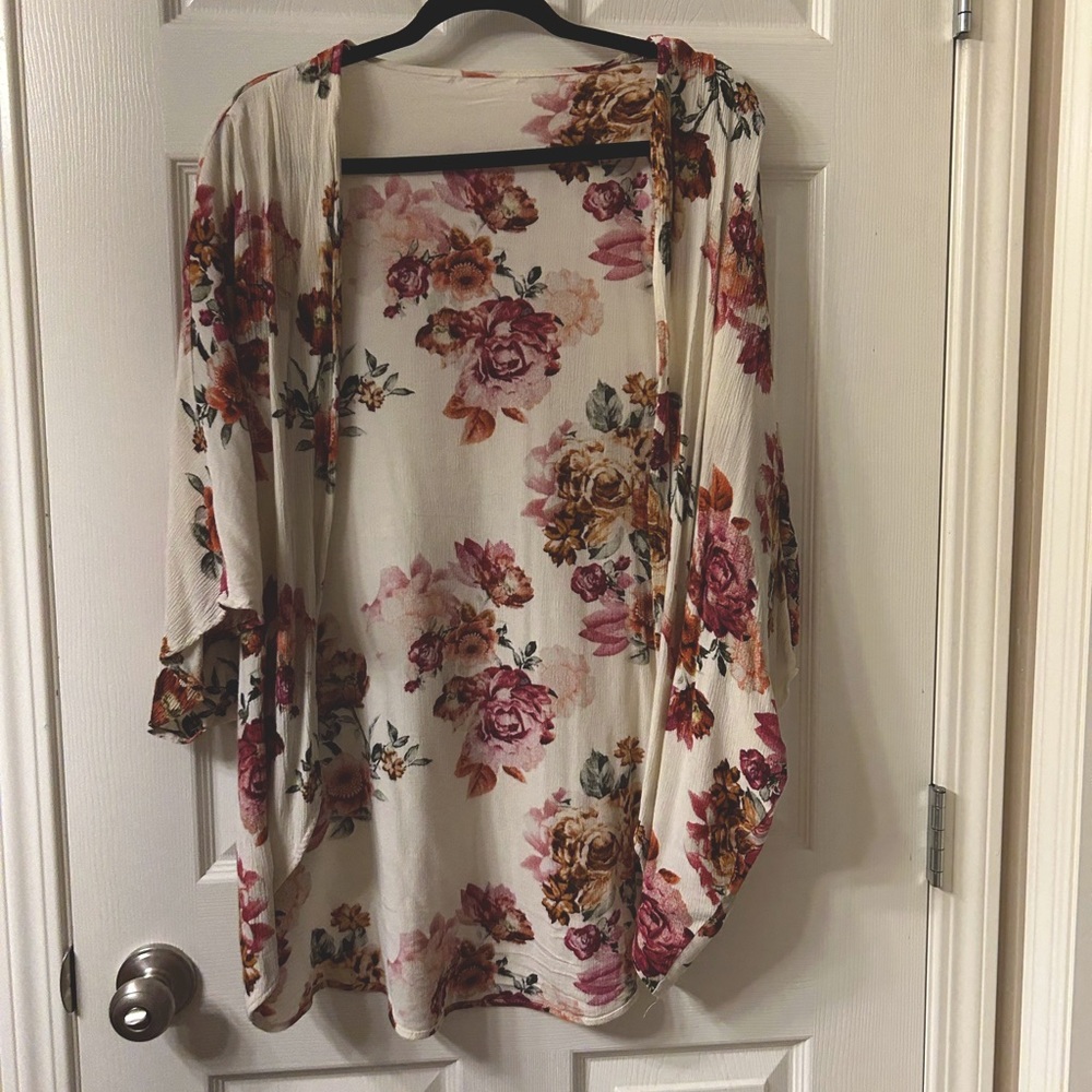 Long Floral Duster - One Size
